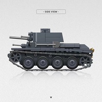 NUEVO Tanque Ligero Militar Alemán 38T-A 30001, Bloques de Construcción de Plástico de 400 Piezas, Juguete de Ensamblaje para Niños
