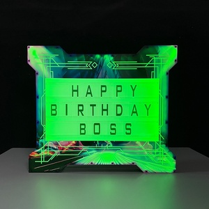 Buona qualità forte pacchetto ricaricabile messaggi a Led acrilico bordo personalizzato Vip bottiglia presentatore con lettere e numeri - Product Image 3