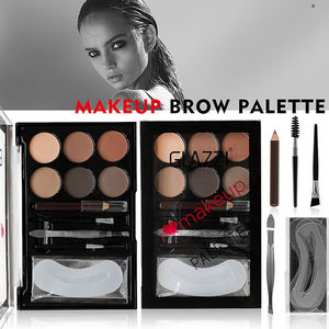 Ensemble de poudre à sourcils 6 couleurs Cosmétiques de maquillage Vente en gros directe d'usine - Product Image 3