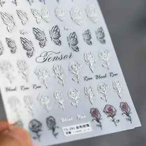 Prezzo di fabbrica 3D Mix Multi lusso impermeabile chiodi avvolge per le donne moda Manicure adesivi per Nail Art