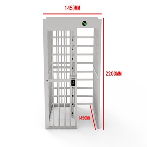 Hai chiều turnstiles Cổng An Ninh Mặt công nhận thời gian tham dự đầy đủ chiều cao turnstile cao cho an ninh khu dân cư - Product Image 3