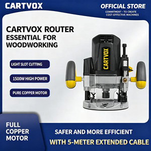 Fresadora Eléctrica <span class=keywords><strong>de</strong></span> 850W, 23000 RPM, Herramienta Industrial <span class=keywords><strong>para</strong></span> Trabajar la <span class=keywords><strong>Madera</strong></span>, Recortadora, Herramienta Eléctrica <span class=keywords><strong>para</strong></span> Cortar y Tallar <span class=keywords><strong>Madera</strong></span> - Product Image 1