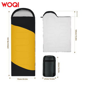 ถุงนอนเด็ก Woqi ผ้าโพลีเอสเตอร์ สีเหลือง ระบายอากาศได้ดี สำหรับอากาศหนาว - Product Image 2
