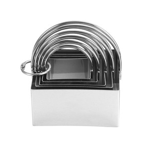 Set Professionale di 5 Tagliabiscotti in Acciaio Inox con Manico, <span class=keywords><strong>Stampi</strong></span> Rotondi <span class=keywords><strong>per</strong></span> <span class=keywords><strong>Biscotti</strong></span> - Product Image 3
