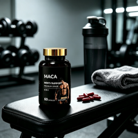 Complément de Soutien à la Force Masculine Prix Usine en Gros 1,79 USD Capsules de Maca Rouge 60 Gélules Approvisionnement Direct en Vrac