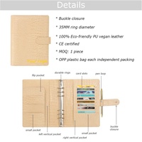 Yihe Meilleure Vente 7 Couleurs A5 En Cuir De Crocodile Doux 35MM 6 Anneaux Classeur Agenda Planificateur Couverture Budget-Friendly Cahier À Feuilles Mobiles