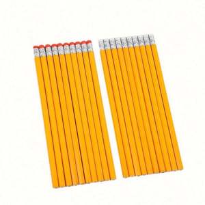 Crayon jaune en bois naturel non toxique en gros pricesuitable pour une utilisation de bureau - Product Image 4