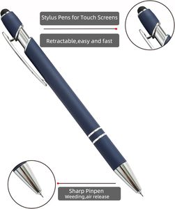Bolígrafo de Aluminio con Punta de 1.0 mm, Color Degradado, Pantalla Táctil Metálica, Impresión Personalizada, Tinta Multicolor - Product Image 4