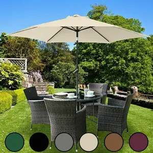 Сад 2,5 M козырек от солнца на открытом воздухе деревянная мебель патио тент садовый зонт