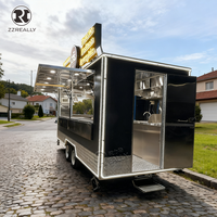 2025 remorques alimentaires de Restaurant entièrement équipées conteneur préfabriqué Restaurant alimentaire camion Mobile Sandwich Taco café Bar chariot