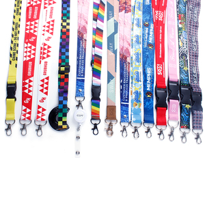 Lanière promotionnelle personnalisée de 20 mm, imprimée en sérigraphie, pour l'école et le bureau, avec logo, en polyester - Product Image 5