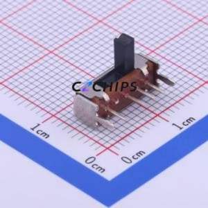 SK13D07VG5 Slide Switch Through hole Component (THT) Switch Single Pole Three Throw Rectangle Pin Header PC Pin 9.5mm - Product Image 1