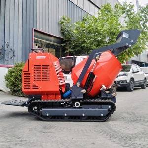 Nouvelle bétonnière sur chenilles YHMG YH750 de 750 kg, à chenilles en caoutchouc, autopropulsée, mini tambour mélangeur pour la construction - Product Image 1