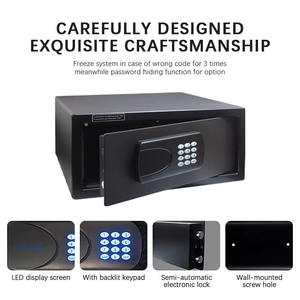 Caja de Seguridad Electrónica Digital Comercial para Hotel con Cerradura de Acero Laminado en Frío, Desbloqueo por <span class=keywords><strong>Contraseña</strong></span>/Llave Mecánica y Aplicación TTLock - Product Image 3