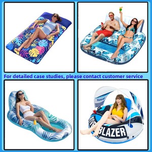 Piscine <span class=keywords><strong>gonflable</strong></span> en PVC pour bronzage, jouet aquatique, chaise longue double, siège pare-soleil pour bébé, anneau flottant, toboggan aquatique, radeau flottant pour adultes - Product Image 6