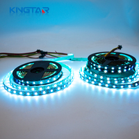 Tiras de Luz LED RGB Programables Flexibles de DC5V Blancas/Negras Cortables con Soporte USB, Clasificación IP65, Regulables