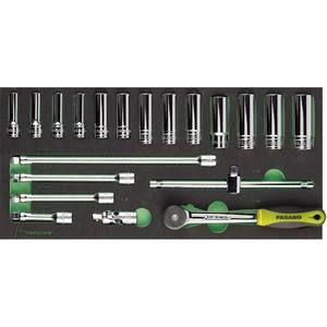 FASANO <b>Socket</b> Set 3/8 Inch 12pc Automotive Repair Tool Kit - Product Image 1