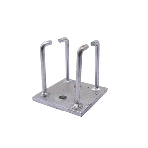 Galvanized Steel Embedded Part Support Plate For <b>Curtain</b> Wall System Customization Supported - Product Image 1