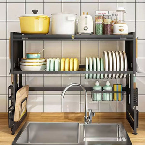 Çok Amaçlı Bulaşıklık Kurutmalık Çatal Bıçaklık Bulaşık Saklama Aparatı Tezgah Üstü Mutfak Katlı Bulaşık Kurutma Rafı Kapaklı - Product Image 3