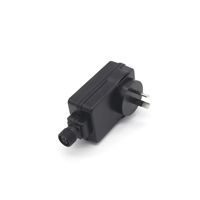 Adaptateur d'alimentation transformateur 12V en matériau PC certifié ROHS avec garantie de 2 ans pour les produits électroniques, sortie CC