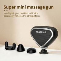 Pistolet de massage Phenitech-Handle pour les athlètes, soulagement de la douleur, thérapie et relaxation, mini pistolet de massage triangulaire, petit
