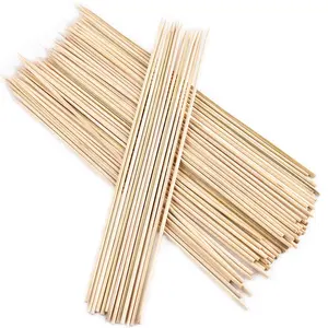 Bastoncini di bambù naturale per uso alimentare bastoncini di bambù a punta smussata spiedini di bambù usa e getta