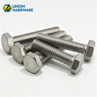 LEKON Usine Chine DIN933 10.9 Écrous et boulons hexagonaux personnalisés en acier inoxydable A2-70 304, vis hexagonales pour la construction et rondelles à ressort
