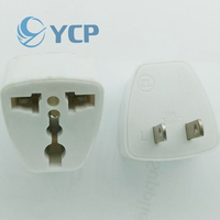 Adaptateur universel pour prise américaine 2 broches 10A 250V EU USA AU UK Prise de conversion multifonctionnelle pour voyages internationaux Japon