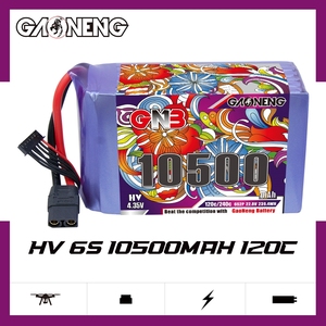 GNB GAONENG 6S 10500mAh 22.8V 120C RC LiPo <b>Battery</b> HV LiHV High Voltage Large Scale FPV S Helicopter RC Car Boat Hobbies - Product Image 2