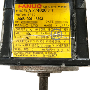 Servomotor AC FANUC probado y aprobado A06B-0061-B503 - Product Image 2