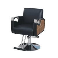 Chaise de salon de coiffure pivotante à 360 ° robuste Chaise de barbier en métal durable pour meubles de spa de beauté en plein air