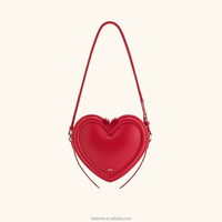 Sac bandoulière en PU en forme de cœur JW Tassel, design Arlene Niche, haute qualité, tridimensionnel, pour femme, printemps