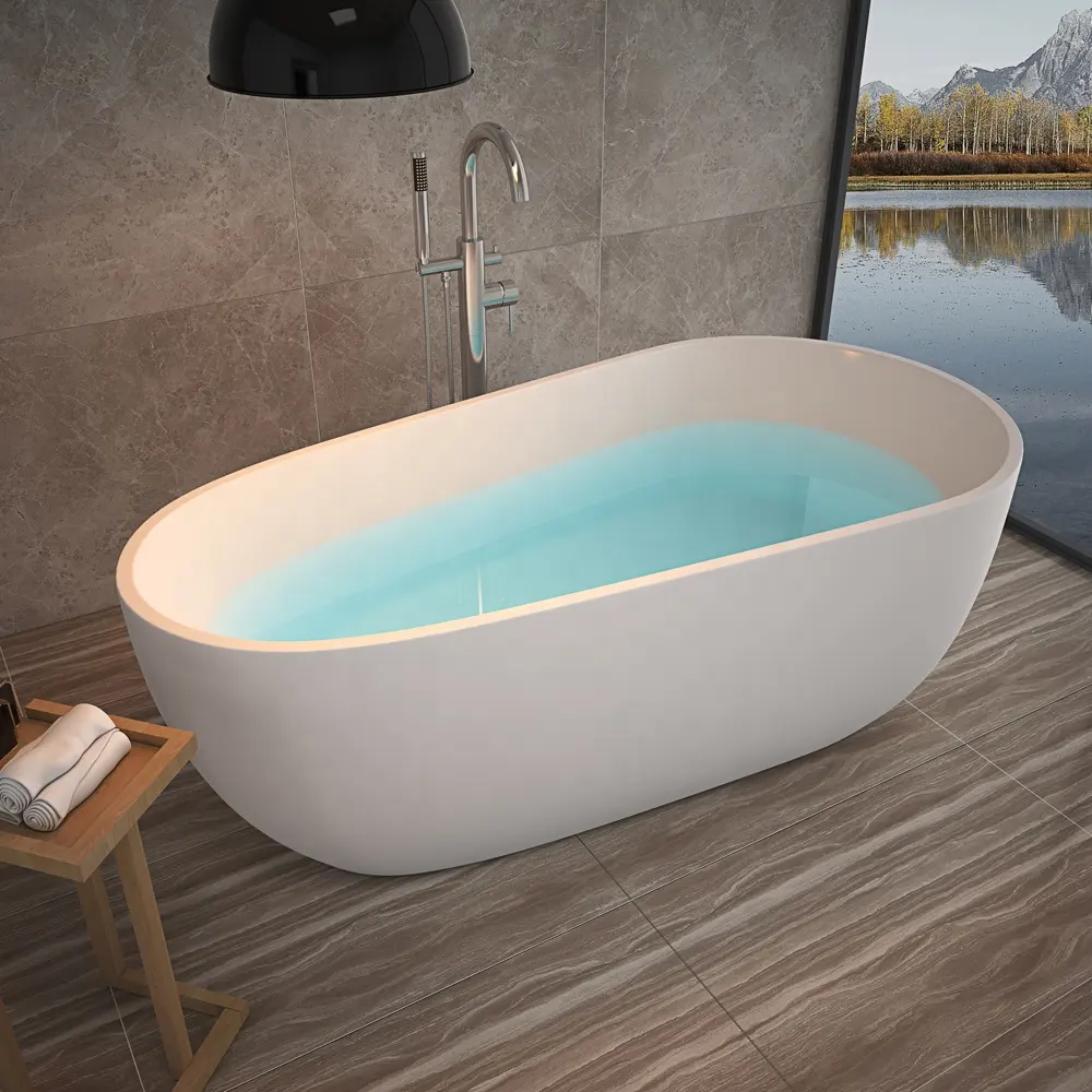Fabrik Direkt verkauf Einfache Wannen reine Acryl Badewanne freistehende Badewannen Bad