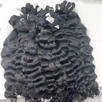 Paquetes de cabello ondulado camboyano Camboyano de cabello crudo para precio de fábrica