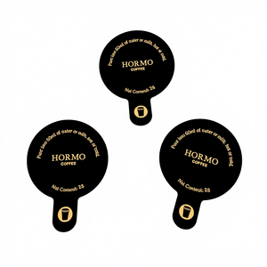 Tapa de Aluminio para Cápsulas de Café con Logotipo Personalizado, Apta para Alimentos, para Cápsulas de Café K Cup y <span class=keywords><strong>Dolce</strong></span> <span class=keywords><strong>Gusto</strong></span> - Product Image 2