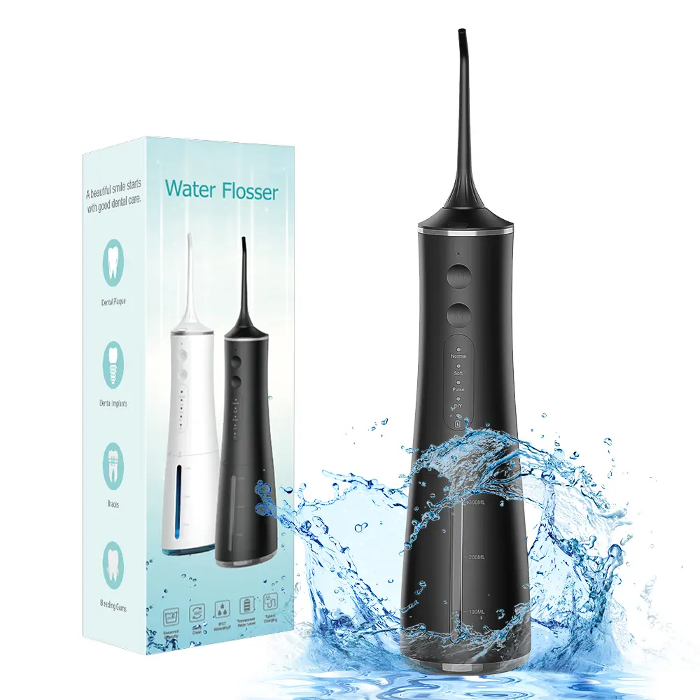 Usb Oplaadbare Orale Irrigator Ipx7 Diy Water Flosser Tandheelkundige Zorg Orale Irrigator Met 4 Modi & 4 Nozzles