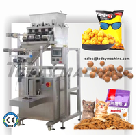 Machine d'ensachage verticale à 4 têtes, avec élévateur linéaire