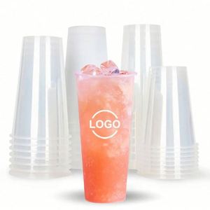 Vasos Desechables de Plástico PP para Té de Burbujas con Tapa, 360 ml, Transparentes, Rígidos, Esmerilados, para Smoothies, Boba, Personalizables - Product Image 2
