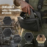 Pochette utilitaire MOLLE compacte découpée au laser, sac de rangement pour équipement résistant à l'eau