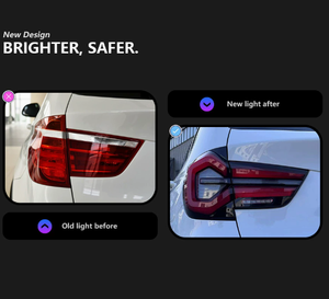 Feux arrière pour X3 F25 2010-2017, ensemble de feux arrière avec lentilles transparentes, clignotants dynamiques, plug and play, neufs, 6000K, garantie 1 an - Product Image 5