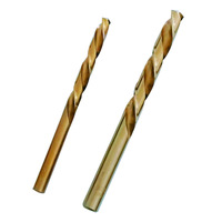 Foret hélicoïdal en acier inoxydable au cobalt, tige droite, pour perçage de métaux, haute vitesse M35, vente en gros