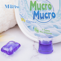 8g ODM & OEM lavage à la main/à la machine taches et odeurs parfum propre mini détergent à lessive dosettes en vrac