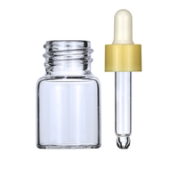 Bouteilles d'aromathérapie transparentes LANJING personnalisées de 1 ml, 2 ml, 3 ml, 5 ml pour huiles essentielles