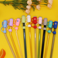 Bouchon de paille de style coupe Stanley de 10mm, cache anti-poussière universel en plastique et bouchon, article transfrontalier chaud, en stock, neuf
