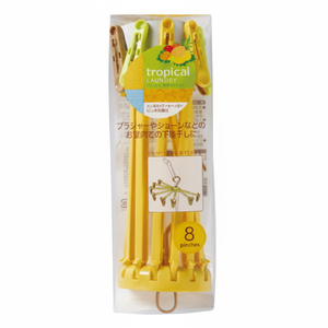 Mini parasole per lavanderia semicerchio tropicale con 8 clip per organizzare i tuoi vestiti - Product Image 1