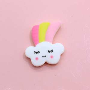 100PCSラブリーレジンカラフルなユニコーンフラットバックレジンカボション髪の装飾飾りアップリケDIYウェディングスクラップブッククラフト - Product Image 3