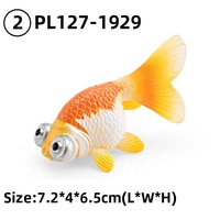 Figurines de poissons artificiels flottants pour aquarium, poissons rouges Koi, créatures marines, décoration