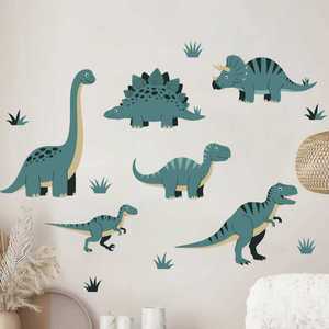 Self Adhesive Living Room Decor Baby <strong>Nursery</strong> 3d Cartoon <strong>Dinosaur</strong> Wall Stickers - Product Image 4