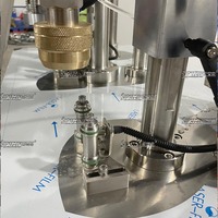 Remplisseuse pneumatique semi-automatique à commande PLC haute précision pour cosmétiques et produits alimentaires avec remplissage d'alcool et moteur