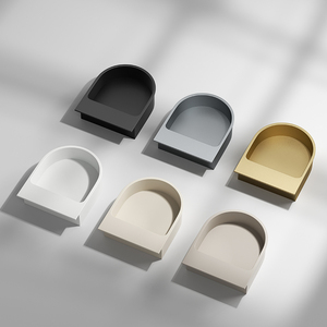 Recessed U-Shaped Invisible Cabinet Handle Embedded Flush Pull for Wardrobe Sliding <strong>Door</strong> and Drawer - Product Image 3